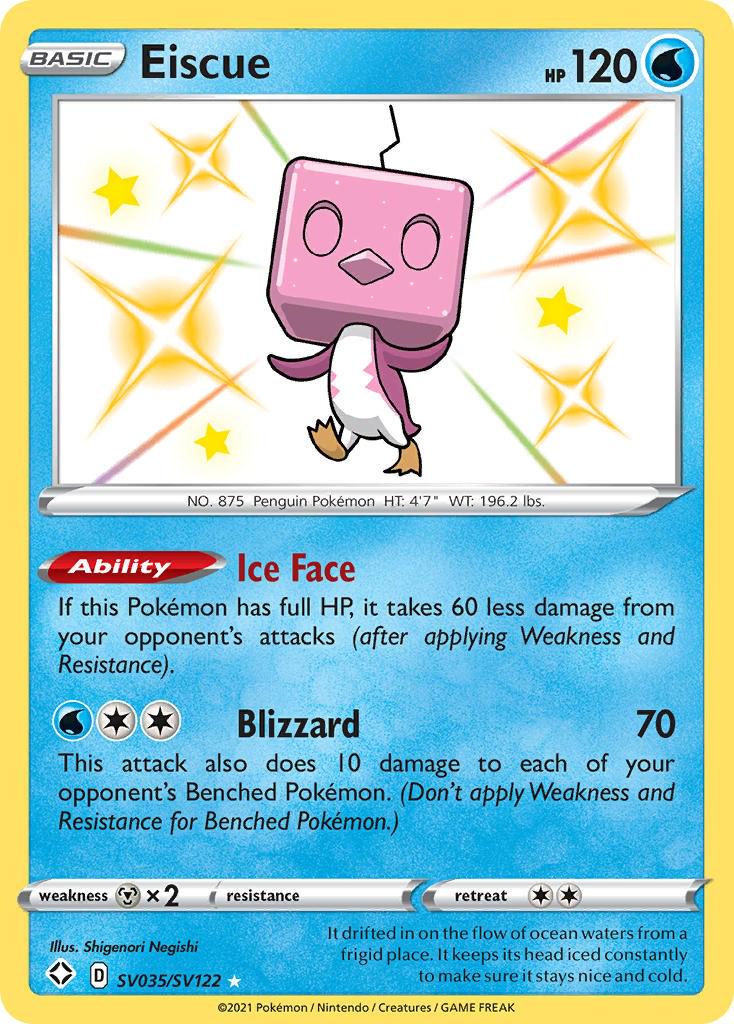 Shining Fates Eiscue Pokémon card